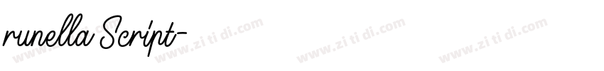 runella Script字体转换 runella Script字体转换
